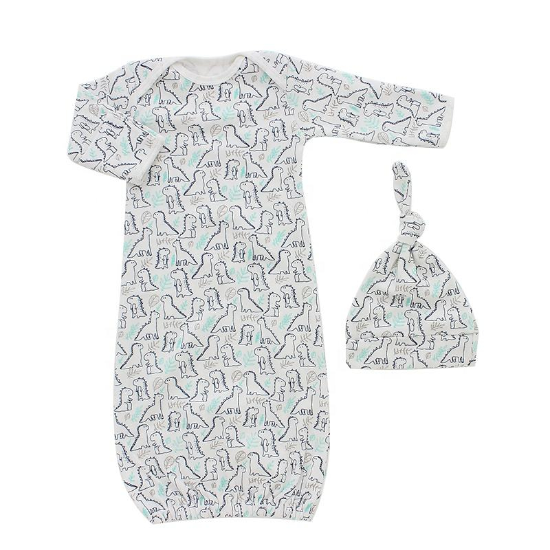 Wholesale Baby Sleeping Bag Set with Hat Long Sleeve Envelope Collar Clothing Unisex Baby Girl Boys Sleepwear Gift Set