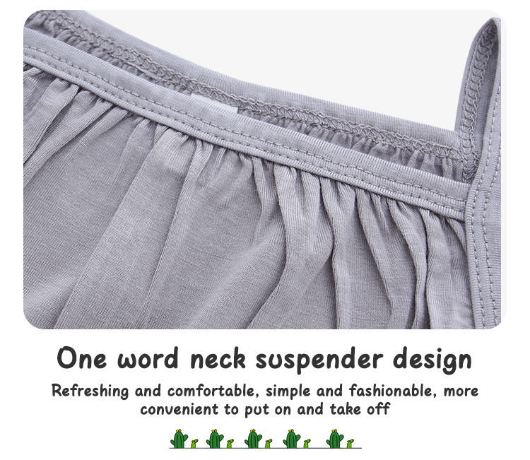 Baby Girls Suspender Overalls Bamboo & Spandex Knitted Summer Clothing Baby & Kids Solid Color Onesie