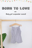 Baby Girls Suspender Overalls Bamboo & Spandex Knitted Summer Clothing Baby & Kids Solid Color Onesie
