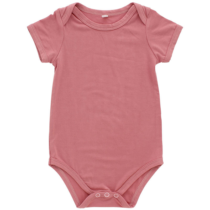 Classic Short Sleeve Baby Romper Soft Bamboo Spandex Cotton Fabric Eco-friendly Baby Clothing Spring Summer Style Clothes