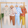 Wholesale 0-24m Baby Pajamas Sets Autumn Long Sleeve Knitted Cotton Boys Girls Outfits 3 Pieces Baby Clothing Gift Set