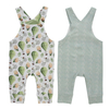 Bamboo Cotton Organic Cotton OEM Print Baby Toddler Boy And Girl Suspender Baby Romper Baby Suit