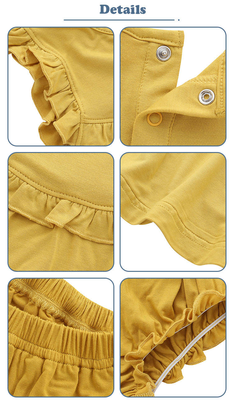 Factory Hot Sale High Quality 100% Cotton Breathable New Design Summer Sleeveless Suit Set Baby Clothes