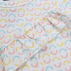 Winter Style Ruffle Design Lovely Print Baby Toddler Kids Long Sleeves Dress Little Baby Girl's Dress