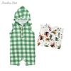 Bamboo Spandex Knitted New Style Sleeveless Hoodie Tank Baby Romper For Boys And Girls Summer Baby Jumpsuit