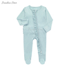 Wholesale Price Hot Sale Soft Comfortable Long Sleeve Zipper Romper Custom Color Pattern Newborn Baby Footie Clothes