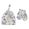 Sleepwear 4PCS Whole Sets for Newborn Baby All Seasons Pajamas Sets With Hat Mittens And Blanket Infabt Baby Gift Sets