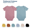 OEM 95%bamboo 5%spandex Shortsleeve Rompers Clothes Pajamas High-Quality Bamboo Newborn Baby Girls Boys Clothing Casual Nice