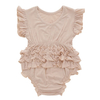 Hot-selling Sleeveless Baby Girls Romper Extra Soft Texture Ruffles Baby Jumpsuit 95% Bamboo & 5% Spandex High Quality Fabric