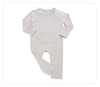 Baby Toddler Autumn Romper Long Sleeve With Pocket And Snap Button Design Solid Color Baby Jumpsuit
