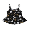 New Style Bamboo Knitted Summer Suspender Baby Girls Dress Sleeveless With OEM Digital Printing Design
