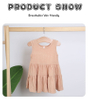 Summer Style Sleeveless Baby Dress Wholesale High Quality Bamboo Cotton Suspender Baby Girls Skirt Soft Infants Clothing