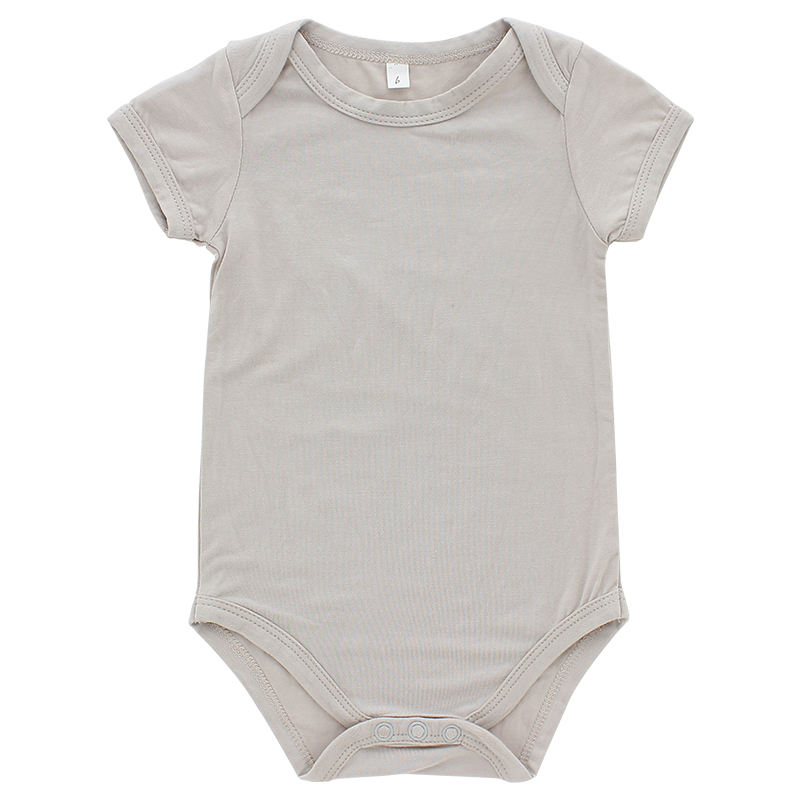 Classic Short Sleeve Baby Romper Soft Bamboo Spandex Cotton Fabric Eco-friendly Baby Clothing Spring Summer Style Clothes