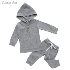 Baby Winter Clothes Long Sleeve Tops With Hooded And Pants Toddler Kids Outfits Clothing 2 Piece Sweatsuit Sets