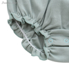 Factory New Arrivals Ruffle 100% Cotton Comfortable Custom Color Buttons Short Sleeves Summer Style Unisex Baby Romper