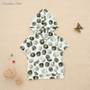 New Plant Printing Kids T Shirt Custom Design High Quality Baby Clothes Unisex Baby Short Sleeve Hoodies