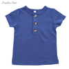Boutique Plain Color Short Sleeves Baby T-shirt Kids Toddler Summer Unisex Shirt Baby Clothes