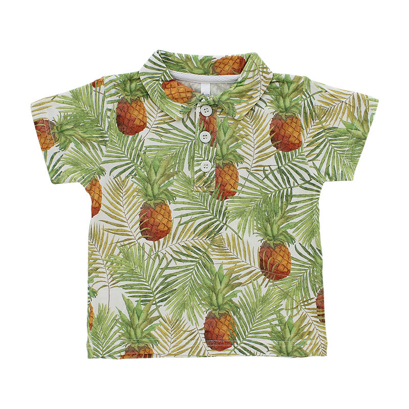 Summer Short Sleeves Lightweight Breathable Unisex Baby Toddler Kids POLO Style T-Shirt Baby Tops