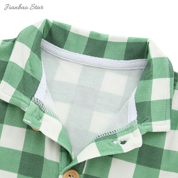 New Printing Custom Spring Autumn Baby Pajamas Sets Bamboo Spandex New Born Baby Boys Two Piece Set Baby Clothes Set