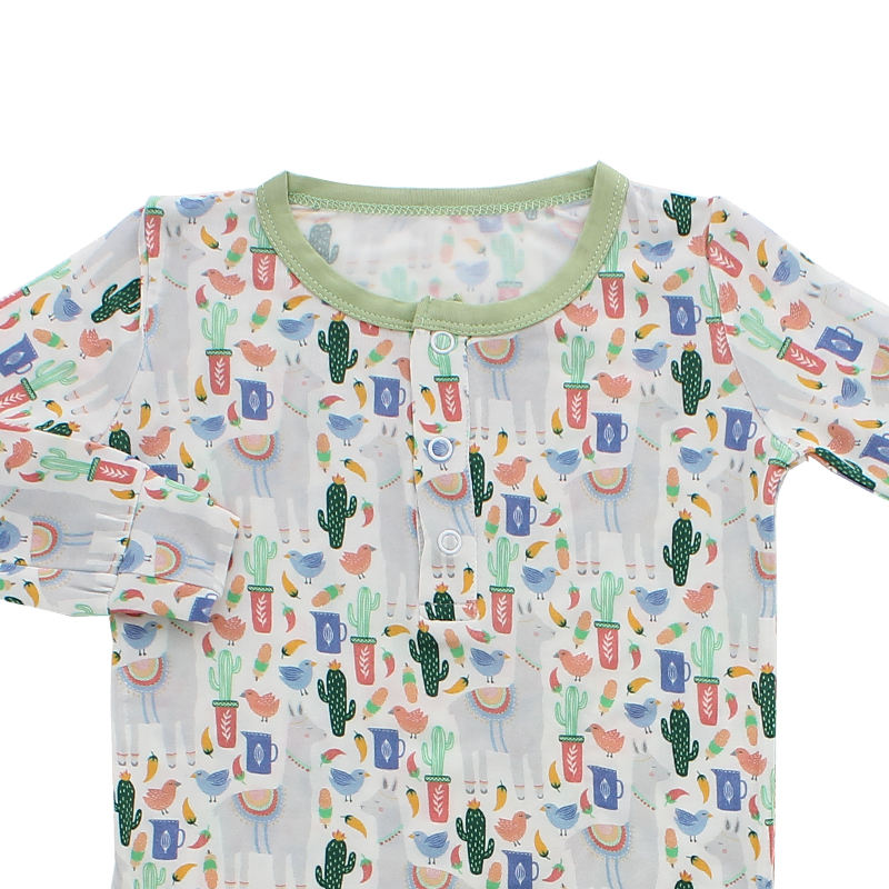 Newborn Baby Toddler Kids Pajamas Sets Autumn Winter Long Sleeve Tops And Pants Boys Girls Sleepwear 2 Pieces OEM Clothing