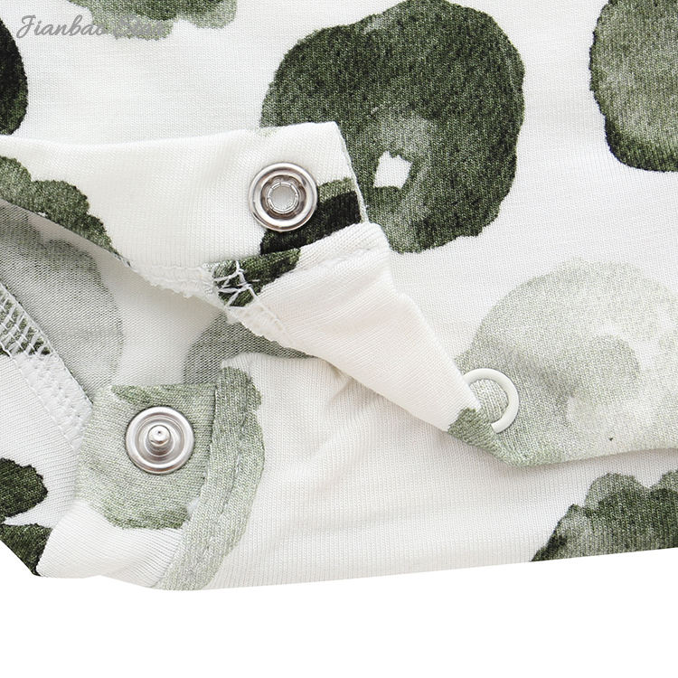 Hot Sale 100% Cotton New Arrivals Beautiful Pattern High Quality Buttons Short Sleeves Summer Style Unisex Baby Romper