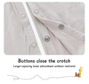 Baby Toddler Autumn Romper Long Sleeve With Pocket And Snap Button Design Solid Color Baby Jumpsuit