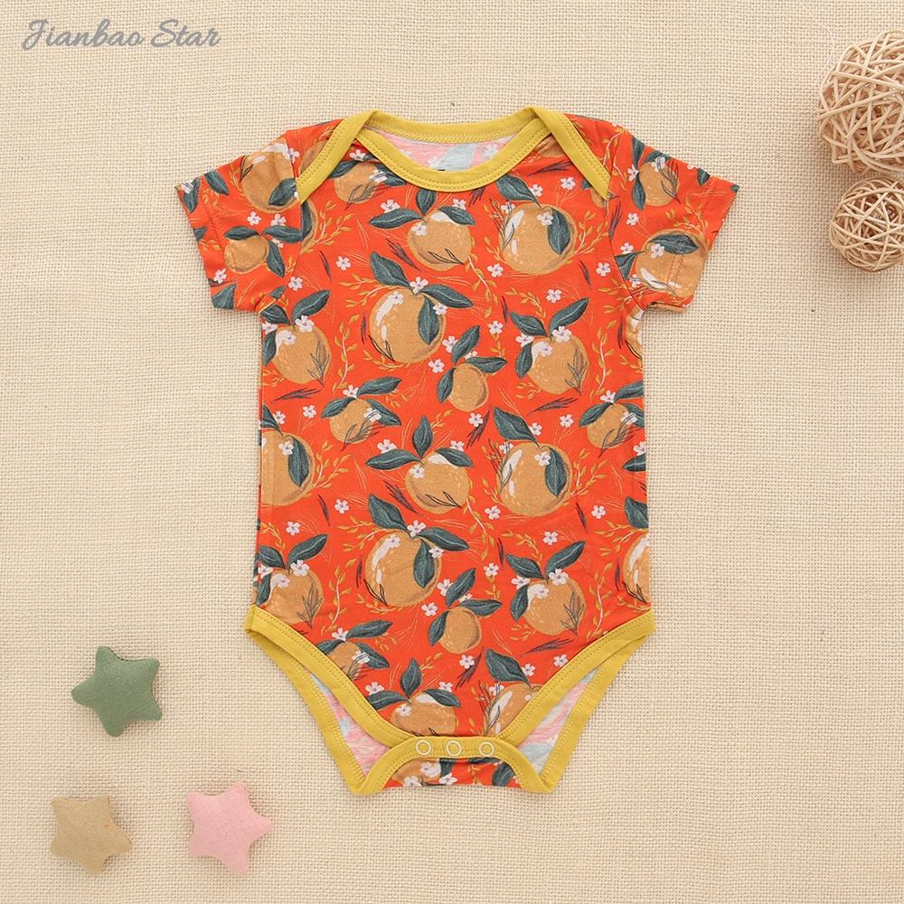 OEM Service Factory Manufacture Best Summer Bamboo Baby Clothes Onesie Custom Printed Designs Baby Rompers