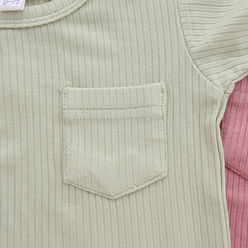 Factory Direct Custom Accepted Pajamas Lovely Cute Unisex Baby Summer Bamboo Clothes Newborn Infants Two Pieces Clothing Sets