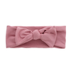 NEW Design Bamboo Knitted Baby Headband Strong Elasticity Facial Kids Head Band Solid Color Fashionable Ribbed Style