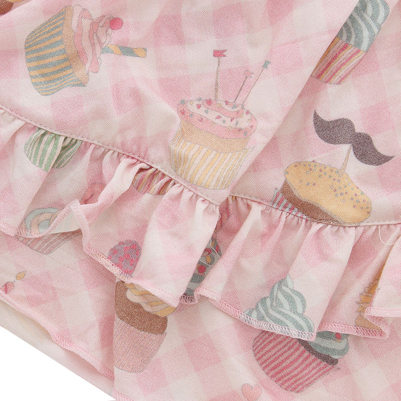 Customize Summer Sleeveless Baby Dress Wholesale High Quality Bamboo Cotton Suspender Baby Girls Skirt Soft Infants Clothing