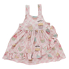 Customize Summer Sleeveless Baby Dress Wholesale High Quality Bamboo Cotton Suspender Baby Girls Skirt Soft Infants Clothing