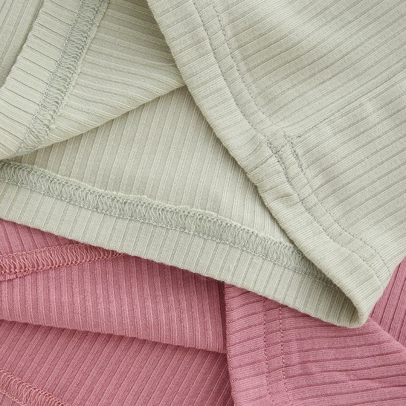 Factory Direct Custom Accepted Pajamas Lovely Cute Unisex Baby Summer Bamboo Clothes Newborn Infants Two Pieces Clothing Sets