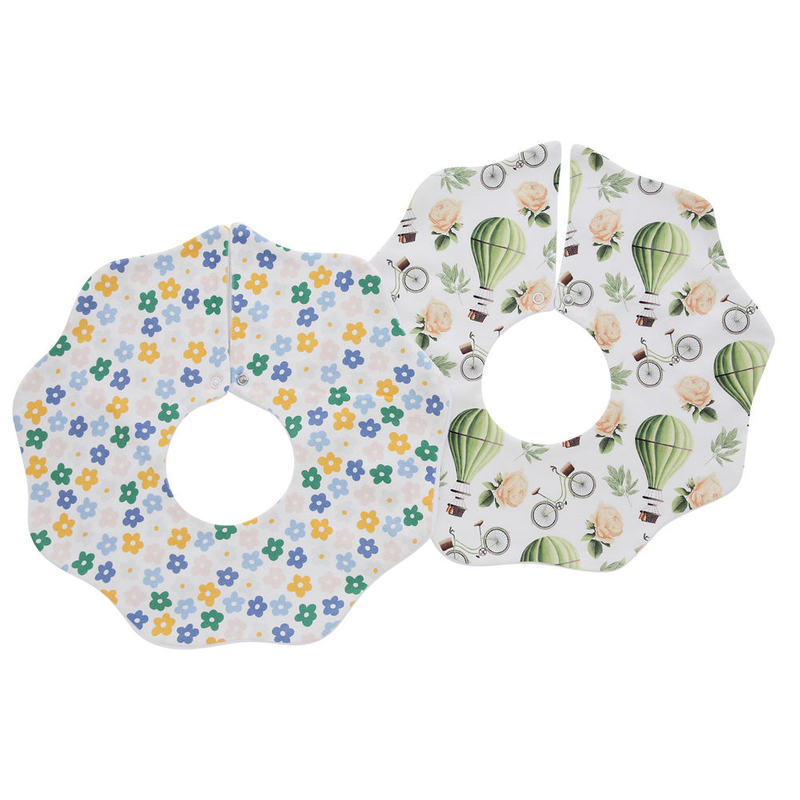Wholesale Factory Price 100% Cotton Bamboo Toddler Baby Bibs Cute Customize Hot Selling Apron Flower Like Baby Bibs
