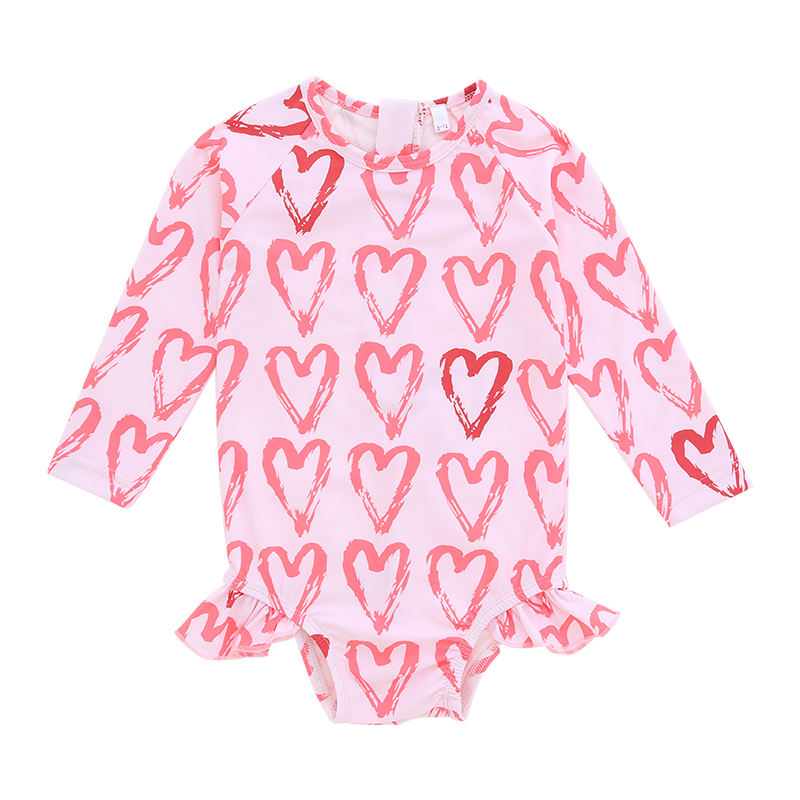 Baby Girls Colorful Printed Design Romper High Quality 95% Bamboo & 5% Spandex Knitted Long Sleeve Summer Girls Baby Jumpsuit