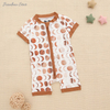2022 New Arrivals Custom Bamboo Baby Zipper Romper One Piece Summer Style High-quality Baby Jumpsuit