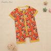 New Released Color Pattern Baby One-Piece Suit Summer Short Sleeve Ruffle Rompers Bodysuits Clothes Baby Clothes
